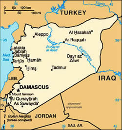 Map of Syria