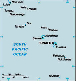 Map of Tuvalu