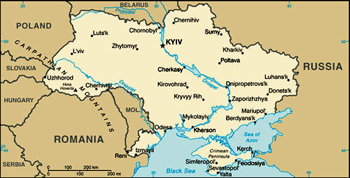 Map of Ukraine