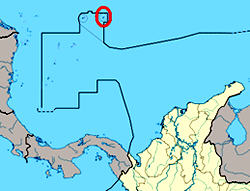 Map of Bajo Nuevo Bank