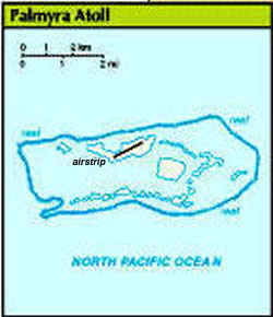 Map of Palmyra Atoll