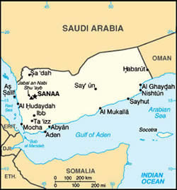 Map of Yemen