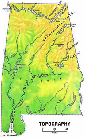 Map of Alabama