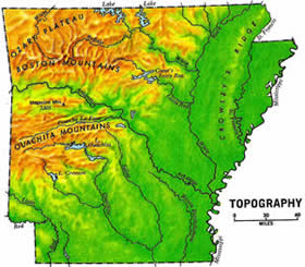 Map of Arkansas