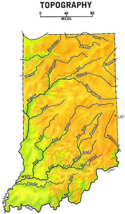 Map of Indiana