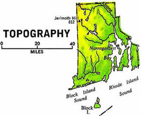 Map of Rhode Island