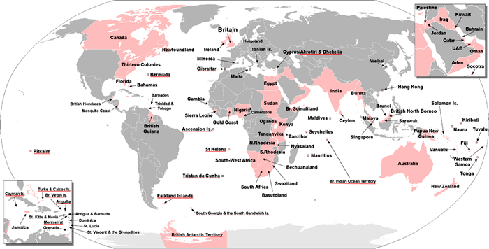 Map of British Empire